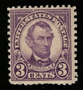 1923 USA  Abraham Lincoln MNH 3c (TS-267)