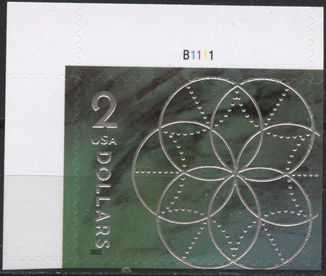 US 5700 (mnh) $2 floral geometry (2022)