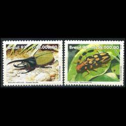 BRAZIL 1993 - Scott# 2408-9 beetles Set of 2 NH