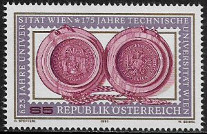 Austria #1491 MNH Stamp - University Seals