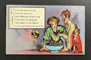 1908 Halloween Poem Illustrated Postcard Cover Cleveland OH
