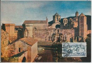 48320 - SPAIN - MAXIMUM CARD - architecture: Poblet 1963 #4-