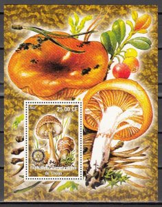 Congo Dem. Rep., 2002 issue. Mushrooms s/sheet. ^