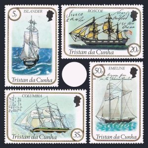 Tristan da Cunha 324-327,MNH.Michel 337-340. Sailing Ships 1983.Islander,Roscoe,