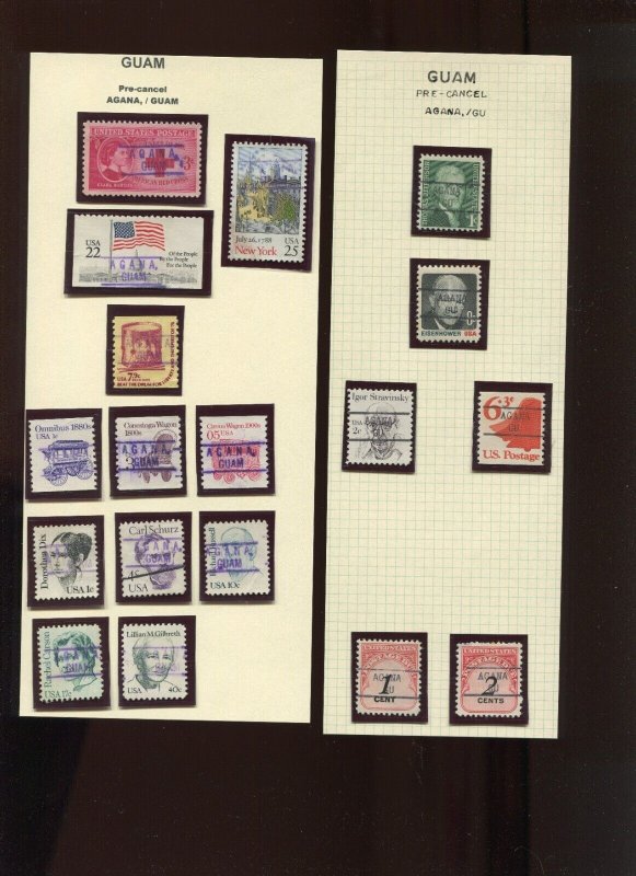 Guam Lot of Used Stamps with Better Cancels & More **SEE 8 PICS*** (Lot 1400 A)