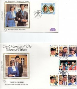 1981 Royal Wedding collection of 28 Commonwealth First Day Covers