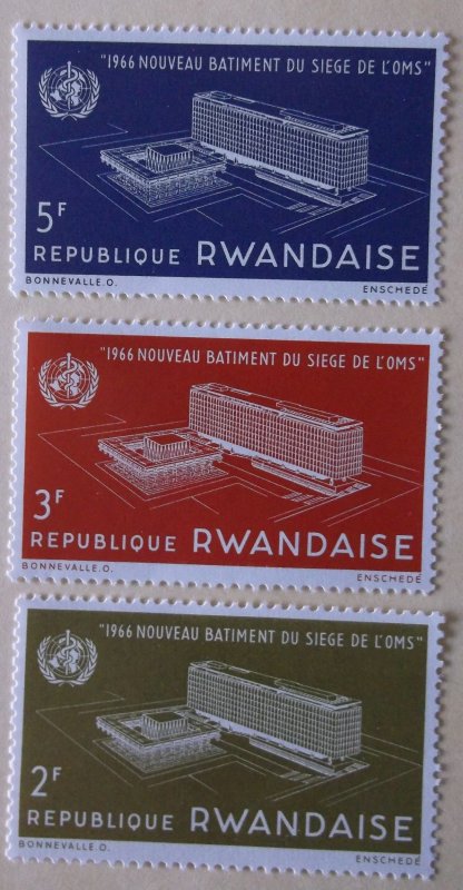 Rwanda 161-3 MNH Cat $0.75 UN Topical Full Set