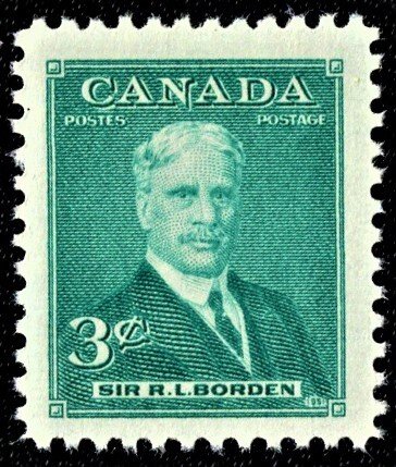 Canada 303 MNH VF 3 Cent Sir R.L. Borden