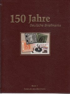 150 Jahre Deutsche Briefmarke. 3 vols in Slipcase, hardcover, NEW