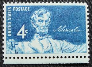 US #1116 MNH Single, Abraham Lincoln, SCV $.20 L3