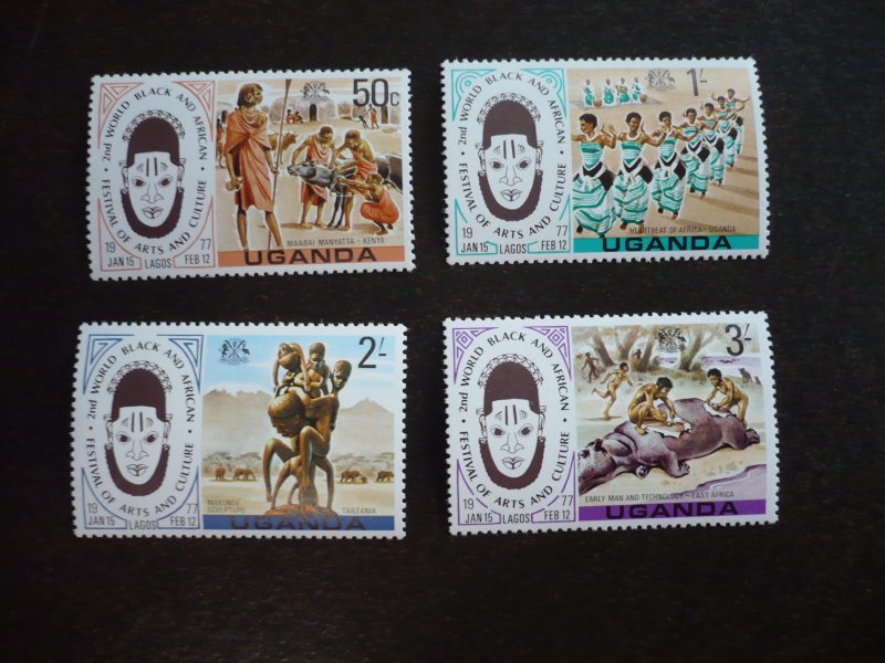 Stamps - Uganda - Scott# 163 - 166 - Mint Never Hinged Set of 4 Stamps