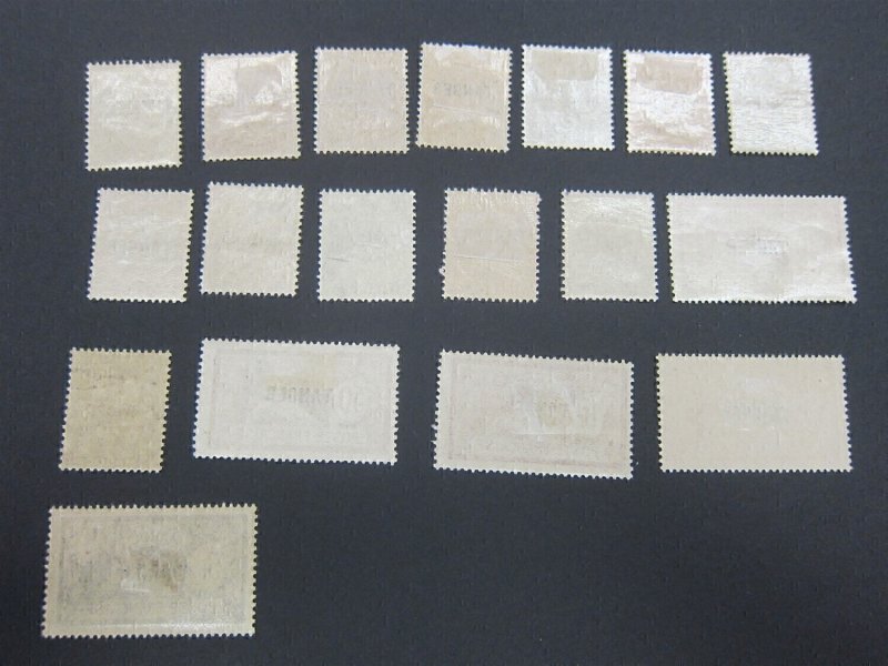 French Morocco 1918 Sc 72-89 set MH