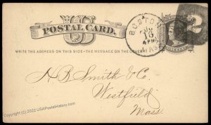 USA 1800s Boston Mass Negative Numeral 2 Fancy Cancel Cover 94897