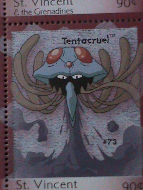​ST. VINCENT GRENADINE-COLORFUL BEAUTIFUL LOVELY POKEMON -MNH-SHEET-VF