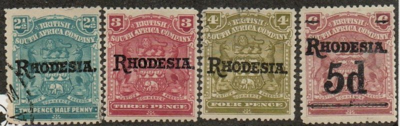 Rhodesia 86 Used, 86 Mint hinged, 87 Used,  88 Mint hinged