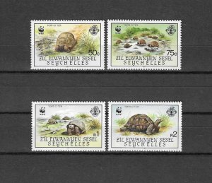 SEYCHELLES/ZIL WWF 1987 SG 153/6 MNH Cat £15