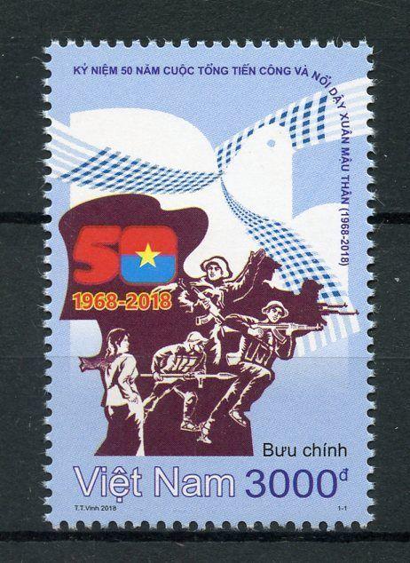 Vietnam 2018 MNH Tet Offensive Vietnam War 50th Anniv 1v Set Military War Stamps