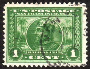 1913 US 1c, Used, Vasco Nunez de Balboa, Sc 397