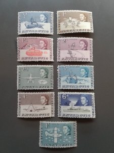 British Antarctic Territory 1-8,10 F-VF MH. Scott $ 20.15