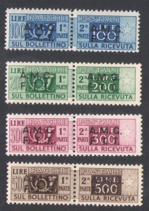 1947-48 TRIESTE A - POSTAL PARCELS - The Complete Set n . 1/12 Raybaudi Certifi