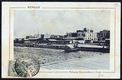 Italy - Libya 1920 PPC of 'Bengasi' to Paris bearing 5c g...