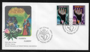UN Geneva 53-54 Namibia WFUNA Cachet FDC First Day Cover
