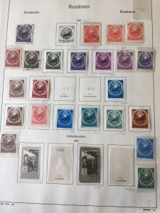 ROMANIA 1949/51 on pages MH & Used (Apx 130+ stamps /APR482 