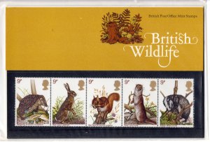 Great Britain 1977 BRITISH WILDLIFE PRESENTATION PACK # 96