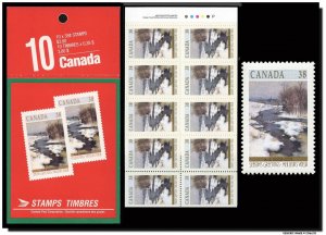 CANADA # BK107 - McCann BK107b - Tag bar in tab - MNH - Bend in Gosselin River