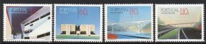 Portugal 1991 MNH Stamps Scott 1873-1876 Architecture University Bridge Highway