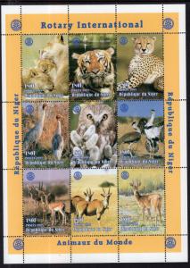 Niger 1003 Animals Rotary MNH VF