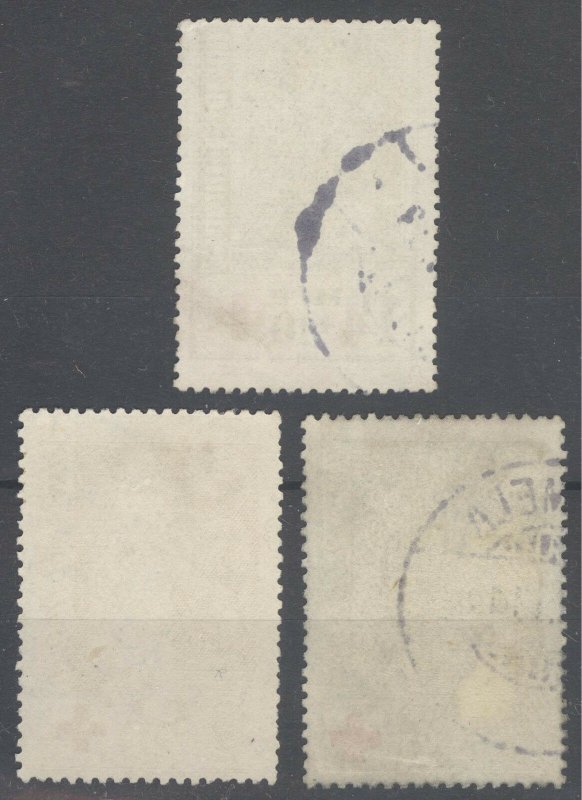 Finland 1933 1.25m+10p - 2.5m+25p Bishops Scott B12-B14 SG 296-298 VFU Cat $22