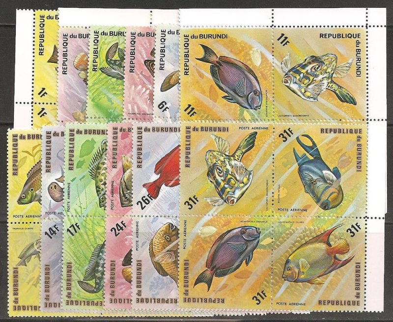 Burundi SC 449-54,C207-12 MNH