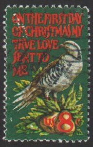 SC# 1445 - (8c) - Christmas, 'Partridge in a Pear Tree' - Used Single