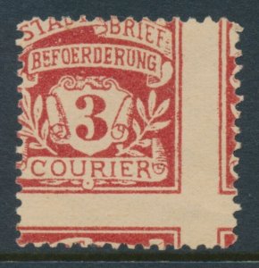 Spandau Stadtbrief-Beforderung Courier 1897 Mi 4 3Pf Red PrivatPost ERROR!