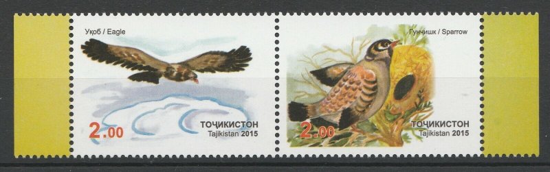 Tajikistan 2015 Birds 2 MNH stamps 