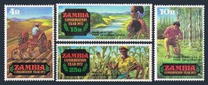 Zambia 81-85,MNH.Michel 81-88 Bl.2. Conservation Year 1972:Soil,Forest,Animals.