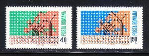 Romania 1970 MNH Stamps Scott 2165-2166 Cooperation Culture Science Economy