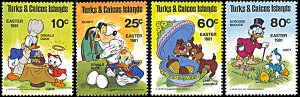 Turks and Caicos Is. 476-479, Disney Easter 1981