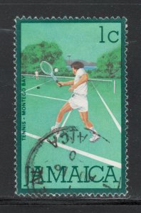 Jamaica 1979 Tennis 1c Scott # 465 Used