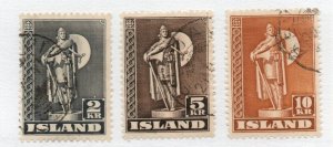 Iceland - Sc#229a - 231a Used - Perf 11 1/2          /           Lot 0224326