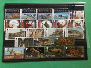 Gibraltar 2012 mint never hinged mixed stamps  sets A15379