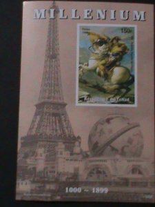 ​CHAD-1999-MILLENIUN-NAPOLEON AT WAR -RARE IMPERF MNH-S/S-VF-LAST ONE