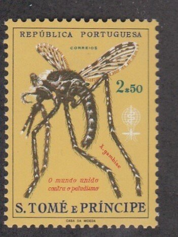 St. Thomas & Prince # 380, Malaria Eradication, Mint NH, 1/2 Cat.