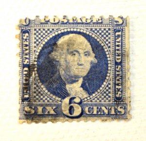 US STAMP SCOTT #115 6C PICTORIAL ISSUE, 1869