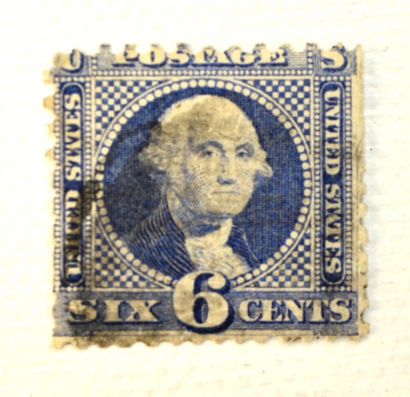 US STAMP SCOTT #115 6C PICTORIAL ISSUE, 1869