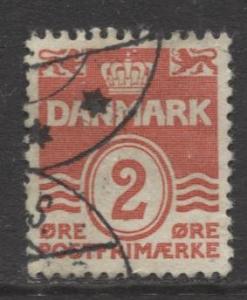 Denmark - Scott 221 - Definitive Issue -1933 - Used - Single 2o Stamp