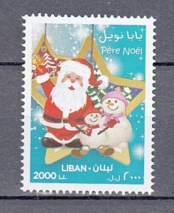 LEBANON- LIBAN MNH SC# 702 CHRISTMAS SANTA - 2013 PERE NOEL 