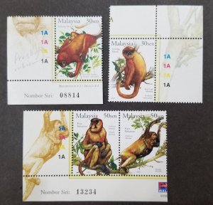 *FREE SHIP Primates Malaysia 2003 Year Of Monkey Lunar Chinese (stamp plate) MNH
