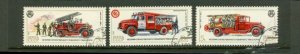 Russia Fire Trucks , 3 stamps
